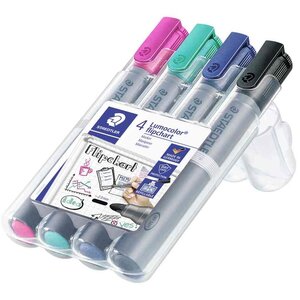 Marqueur de conférence 356 lumocolor étui de 4 staedtler