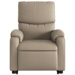 vidaXL Fauteuil inclinable de massage Cappuccino Similicuir