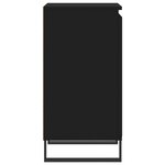 vidaXL Buffets 2 Pièces noir 40x35x70 cm bois d’ingénierie