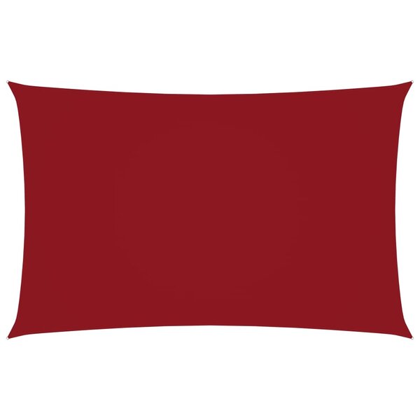 vidaXL Voile de parasol Tissu Oxford rectangulaire 2x5 m Rouge
