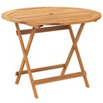 vidaXL Ensemble à manger de jardin 5 Pièces taupe tissu et bois massif