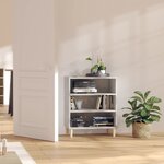 vidaXL Buffet gris béton 57x35x70 cm bois d'ingénierie