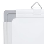 vidaXL Tableau blanc magnétique pliable 120x100x1 7 cm aluminium