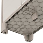 Keter Armoire de rangement basse Gulliver Beige et marron 100 cm