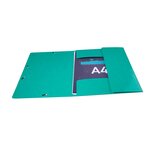 Chemise 3 rabats élastiques Max Capacité IDERAMA Carte pelliculée 425g Vert x 25 EXACOMPTA