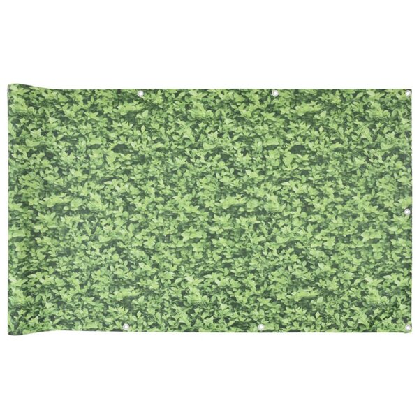 vidaXL Écran d'intimité de balcon aspect de plante vert 400x90 cm PVC