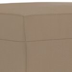 vidaXL Ensemble de canapés 3 Pièces avec coussins Cappuccino Similicuir