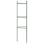 vidaXL Cage à tomates 2 Pièces 116 cm acier et PP