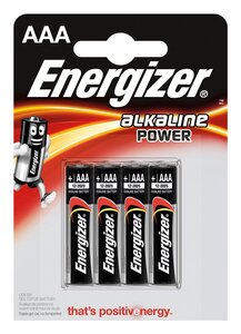 Blister de 4 Piles Alcaline Power LR03/AAA 1 5V ENERGIZER