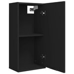 vidaXL Armoire murale de salle de bain Noir 32x20x67 cm