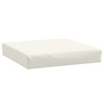 vidaXL Coussins de palette lot de 3 crème mélangé tissu