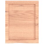 vidaXL Étagère murale marron clair bois chêne massif traité