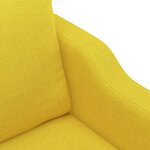 vidaXL Fauteuil Jaune clair 60 cm Tissu