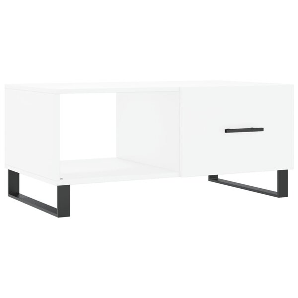vidaXL Table basse blanc 90x50x40 cm bois d'ingénierie