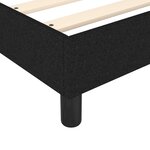 vidaXL Sommier à lattes de lit avec matelas Noir 160x200 cm Tissu