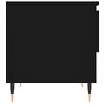 vidaXL Tables basses 2 Pièces noir 50x46x50 cm bois d'ingénierie