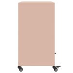 vidaXL Buffet rose 68 5x39x72 cm acier laminé à froid
