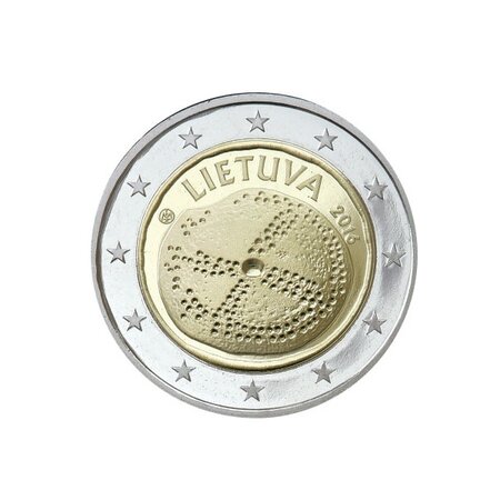 Pièce de monnaie 2 euro commémorative Lituanie 2016 – Culture baltique