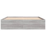 vidaXL Cadre de lit sonoma gris 140x200 cm