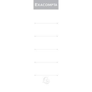 Etiquettes Autocollante Pour Dos De Classeur À Levier. 70mm De Largeur - Blanc - Exacompta