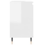 vidaXL Armoire de bain blanc brillant 58x33x60 cm bois d'ingénierie