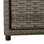 vidaXL Armoire de rangement de jardin gris 55x59x69 cm résine tressée