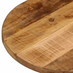 vidaXL Dessus de table 80x40x3 8 cm ovale bois massif de manguier brut