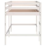 vidaXL Lit mezzanine enfants échelle blanc 90x190 cm bois pin massif
