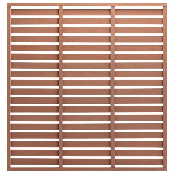 vidaXL Panneau de clôture WPC 180x180 cm Marron