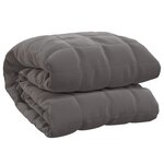 vidaXL Couverture lestée Gris 152x203 cm 11 kg Tissu