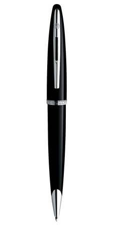 Waterman carène stylo bille  noir brillant  recharge bleue pointe moyenne  coffret cadeau