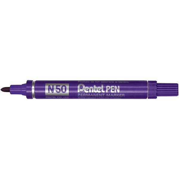 Marqueur permanent pentel pen  pointe conique  violet x 12 pentel