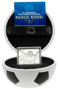 Pièce de monnaie 5 euro Italie 2022 argent BU – Paolo Rossi