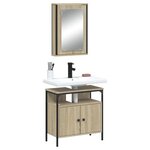 vidaXL Ensemble de meubles de salle de bain 2 Pièces chêne sonoma