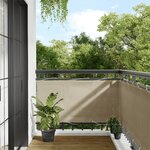 vidaXL Écran de balcon beige 75x700 cm 100  polyester oxford