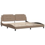 vidaXL Cadre de lit sans matelas cappuccino 200x200 cm similicuir