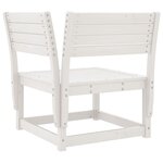 vidaXL Salon de jardin 6 Pièces blanc bois de pin massif
