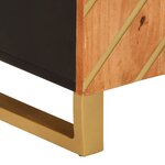 vidaXL Armoire latérale marron et noir 60x33 5x75 cm bois de manguier