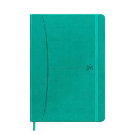 Cahier broché signature oxford a5 - petits carreaux - 160 pages  - turquoise - lot de 5