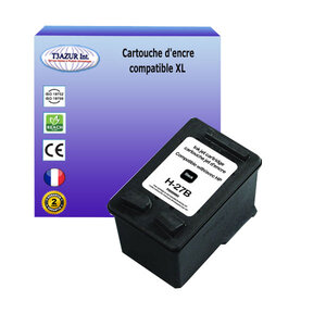 Cartouche compatible avec HP Psc 1205, 1209, 1210, 1210v, 1210xi remplace HP 27 - Noire - 22ml - T3AZUR