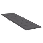 vidaXL Coussin de chaise de terrasse anthracite (75+105)x50x4 cm