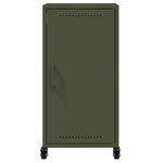 vidaXL Buffet vert olive 36x39x72 cm acier laminé à froid