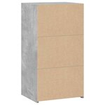 vidaXL Buffet gris béton 50x41x93 cm bois d'ingénierie