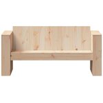 vidaXL Canapé de jardin 2 places 134x60x62 cm bois de pin massif