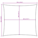 vidaXL Voile de parasol tissu oxford carré 5x5 m vert foncé