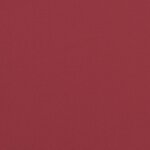 vidaXL Coussins de chaise à dossier haut lot de 2 rouge bordeaux
