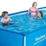 BESTWAY Piscine rectangulaire tubulaire L4,00 x l2,11 x H0,81m