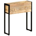 vidaXL Jardinière 60x20x68 cm Bois de manguier brut