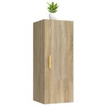 vidaXL Armoire murale Chêne sonoma 34 5x34x90 cm Bois d'ingénierie