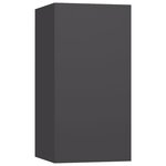 vidaXL Meuble TV Gris 30 5x30x60 cm Bois d’ingénierie